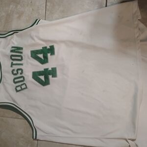 Pistol Pete Maravich Boston White and Green Men's Jersey